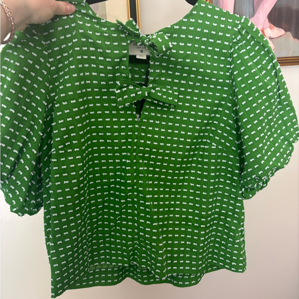 Kate Spade x Target Unworn New With Tags Blouse Women’s Green Top
